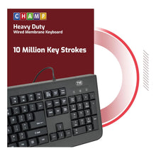 Load image into Gallery viewer, Champ Heavy Duty Wired Membrane Keyboard