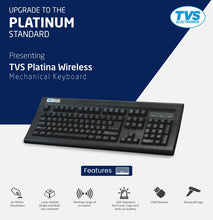 Load image into Gallery viewer, Gold Platina Wireless Mechanical Keyboard