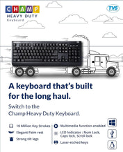 Load image into Gallery viewer, Champ Heavy Duty Wired Membrane Keyboard
