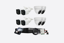 Load image into Gallery viewer, Full HD 2MP Cameras Combo KIT 8 Channel Full HD DVR + 8 Dome Cameras + 1 TB Hard Disc + Wire Roll + Supply &amp; All Required connectors - CCTV Bundle 1
