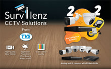 Load image into Gallery viewer, Full HD 2MP Cameras Combo KIT 4 Channel Full HD DVR + 2 Dome Cameras + 2 Bullet Cameras + 1 TB Hard Disc + Wire Roll + Supply &amp; All Required connectors - CCTV Bundle 4

