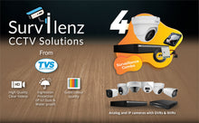 Load image into Gallery viewer, Full HD 2MP Cameras Combo KIT 4 Channel Full HD DVR + 4 Dome Cameras + 1 TB Hard Disc + Wire Roll + Supply &amp; All Required connectors - CCTV Bundle 5
