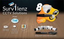 Load image into Gallery viewer, Full HD 2MP Cameras Combo KIT 4 Channel Full HD DVR + 4 Dome Cameras + 1 TB Hard Disc + Wire Roll + Supply &amp; All Required connectors - CCTV Bundle 5
