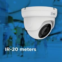 Load image into Gallery viewer, Full HD 2MP Cameras Combo KIT 8 Channel Full HD DVR + 8 Dome Cameras + 1 TB Hard Disc + Wire Roll + Supply &amp; All Required connectors - CCTV Bundle 1
